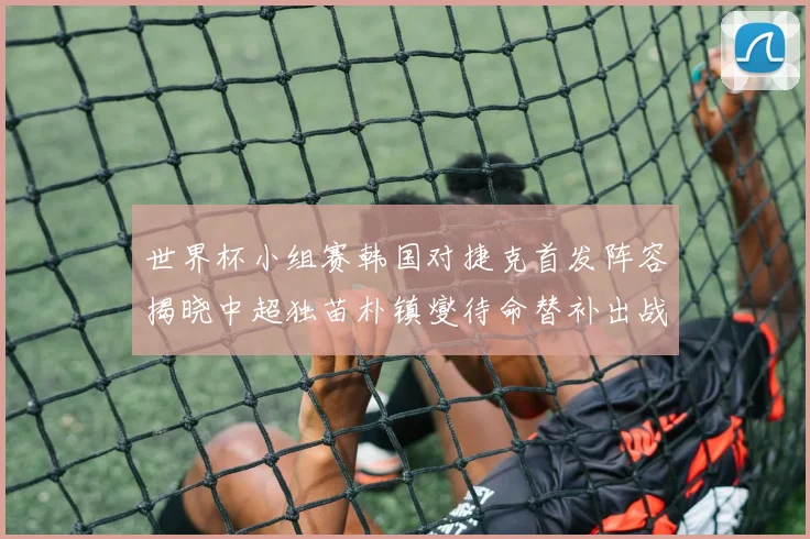 世界杯小组赛韩国对捷克首发阵容揭晓中超独苗朴镇燮待命替补出战